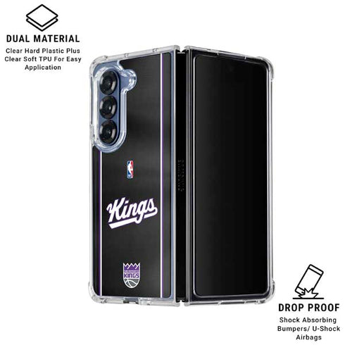NBA Sacramento Kings Jersey Galaxy Z Fold6 Clear Case